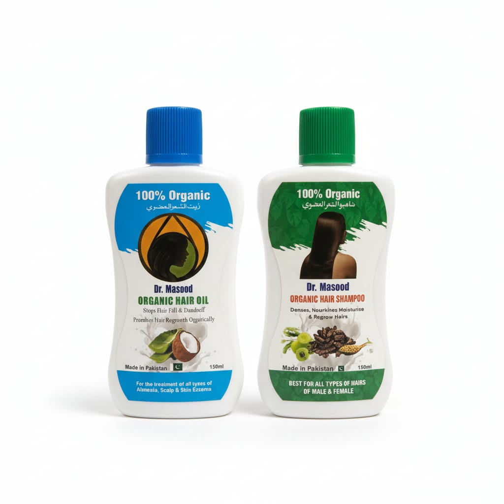 Dr Masood Organic Hair Oil & Shampoo